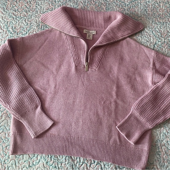 Rachel Zoe Half Zip Pullover Sweater - Picture 1 of 6